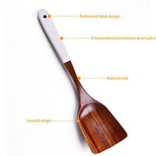 Load image into Gallery viewer, Wooden Cooking Utensils Set for Kitchen, Non Stick Cookware Tools