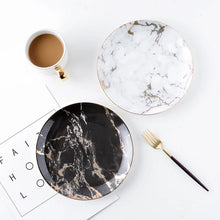 Load image into Gallery viewer, Marbled Ceramic Michelangelo Plate