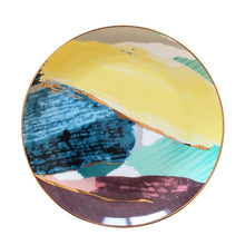 Load image into Gallery viewer, Watercolor Ceramic Porcelain Dinner Plates