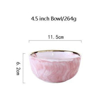 Load image into Gallery viewer, Marble Porcelain Dinnerware, Matte Pink
