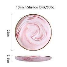 Load image into Gallery viewer, Marble Porcelain Dinnerware, Matte Pink