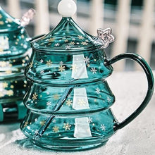 Load image into Gallery viewer, Crystal Christmas Tree Shaped Coffee Cup