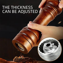 Load image into Gallery viewer, Wooden Salt and Pepper Mills Shakers with Cleaning Brush & Wood Stand