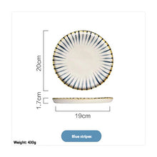 Load image into Gallery viewer, Japanese-Style Hand-Painted Ceramic Steak Western Dish