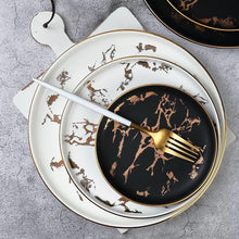 Load image into Gallery viewer, Marble Phnom Penh Ceramic Western Plate