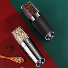 Load image into Gallery viewer, Premium Gravity Electric Salt and Pepper Grinder with LED Light