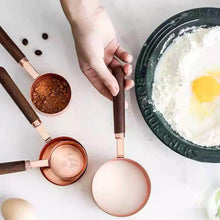 Load image into Gallery viewer, Black Walnut Rose Gold Spoon Set