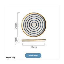 Load image into Gallery viewer, Japanese-Style Hand-Painted Ceramic Steak Western Dish