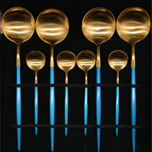 Load image into Gallery viewer, Blue Gold Cutlery Gift Box