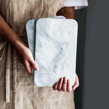 Load image into Gallery viewer, Marble Pastry Board White