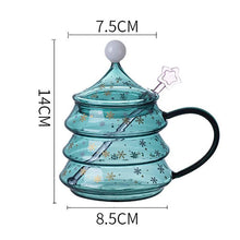 Load image into Gallery viewer, Crystal Christmas Tree Shaped Coffee Cup