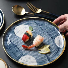 Load image into Gallery viewer, Japanese-Style Hand-Painted Ceramic Steak Western Dish