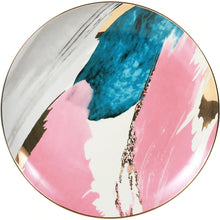 Load image into Gallery viewer, Watercolor Ceramic Porcelain Dinner Plates