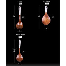 Load image into Gallery viewer, Wooden Cooking Utensils Set for Kitchen, Non Stick Cookware Tools