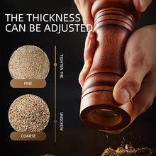 Load image into Gallery viewer, Wooden Salt and Pepper Mills Shakers with Cleaning Brush & Wood Stand