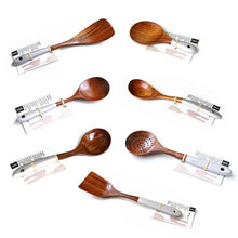 Load image into Gallery viewer, Wooden Cooking Utensils Set for Kitchen, Non Stick Cookware Tools
