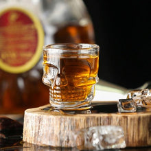 Load image into Gallery viewer, Skull Double Cup Coffee Mug Double-layered Transparent Crystal Skull Head Glass Cup For Household Whiskey Wine Vodka Bar Club Beer Wine Glass