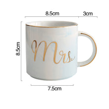 Load image into Gallery viewer, Mr and Mrs Couple Marble Coffee Mug