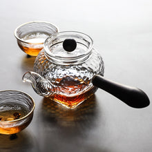 Load image into Gallery viewer, Wooden Handle Glass Teapot

