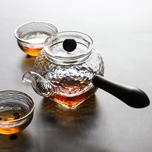 Load image into Gallery viewer, Wooden Handle Glass Teapot