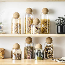 Load image into Gallery viewer, Glass Storage Container with Ball Cork