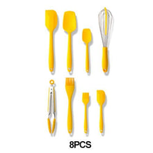 Load image into Gallery viewer, Yellow Kitchen Utensil Set, Stainless Steel & Silicone Heat Resistant Professional Cooking Tools (BPA Free)