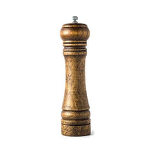Load image into Gallery viewer, Wooden Salt and Pepper Mills Shakers with Cleaning Brush & Wood Stand