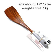 Load image into Gallery viewer, Wooden Cooking Utensils Set for Kitchen, Non Stick Cookware Tools
