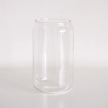 Load image into Gallery viewer, Can Shaped Colored Glass Cups With Straws