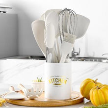 Load image into Gallery viewer, New Tiffany Blue & White Silicone Cooking Utensils (BPA Free)