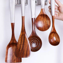 Load image into Gallery viewer, Wooden Cooking Utensils Set for Kitchen, Non Stick Cookware Tools