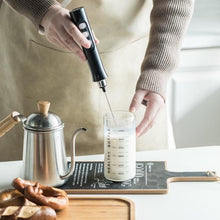 Load image into Gallery viewer, Rechargeable Milk Frother Handheld With 3 Stainless Whisk and Charging Base