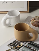 Load image into Gallery viewer, 300ml Fat Handle Creative Handmade Ceramic Mug