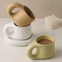 Load image into Gallery viewer, 300ml Fat Handle Creative Handmade Ceramic Mug