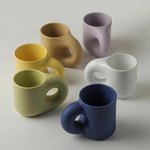 Load image into Gallery viewer, Fat Handle Creative Handmade Ceramic Mug