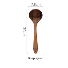 Load image into Gallery viewer, Solid Wood Cutlery Set