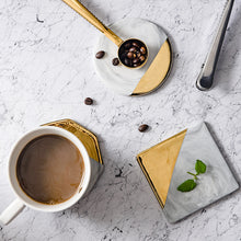 Load image into Gallery viewer, White Gold Coaster 3PCS
