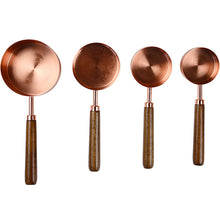 Load image into Gallery viewer, Black Walnut Rose Gold Spoon Set