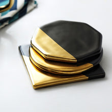Load image into Gallery viewer, Black Gold Coaster