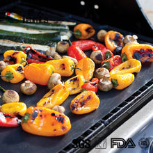Load image into Gallery viewer, Grill Mat Set of 5-100% Non-Stick BBQ Grill Mats, Easy to Clean