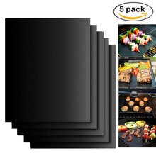 Load image into Gallery viewer, Grill Mat Set of 5-100% Non-Stick BBQ Grill Mats, Easy to Clean