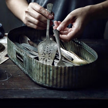 Load image into Gallery viewer, Oval Wrought Iron Tray