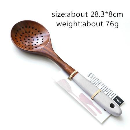 Wooden Cooking Utensils Set for Kitchen, Non Stick Cookware Tools