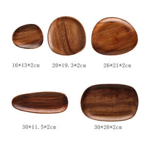 Load image into Gallery viewer, Round Wood Plates, Perfect for Serving, Sushi, Cheese, Sandwiches
