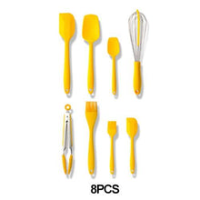 Load image into Gallery viewer, Yellow Kitchen Utensil Set, Stainless Steel &amp; Silicone Heat Resistant Professional Cooking Tools  (BPA Free)
