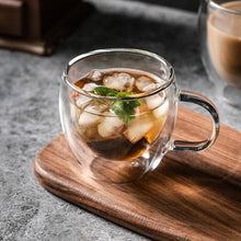 Load image into Gallery viewer, Transparent Glass Cup Milk Whiskey Tea Beer Double Creative Heat Resistant Espresso Coffee Cup Cocktail Vodka Wine Mug Drinkware
