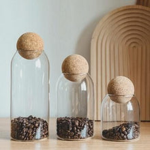 Load image into Gallery viewer, Glass Storage Container with Ball Cork
