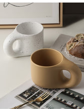 Load image into Gallery viewer, 300ml Fat Handle Creative Handmade Ceramic Mug

