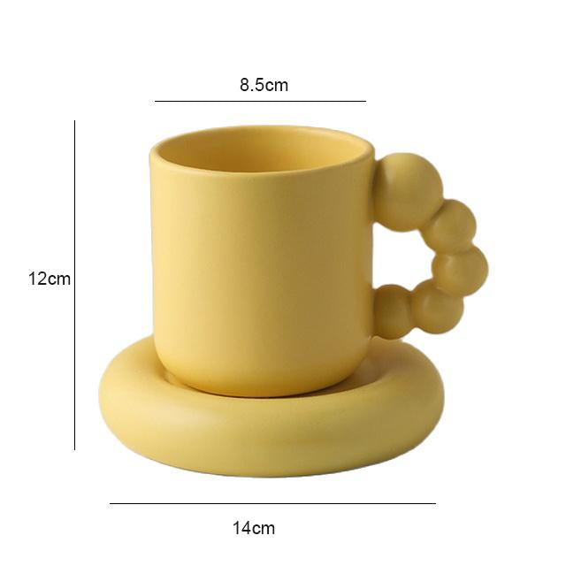 European Ceramics Coffee Cups And Saucers Tableware Coffee Plates Dishes Afternoon Tea Set Home Kitchen With Gift Box