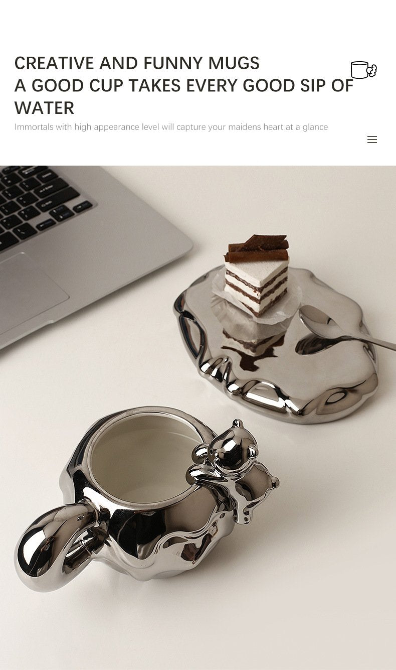 Fancy Luxe Lady Coffee Mug / Clear Coffee Mug / Cute Coffee Collection – NOU